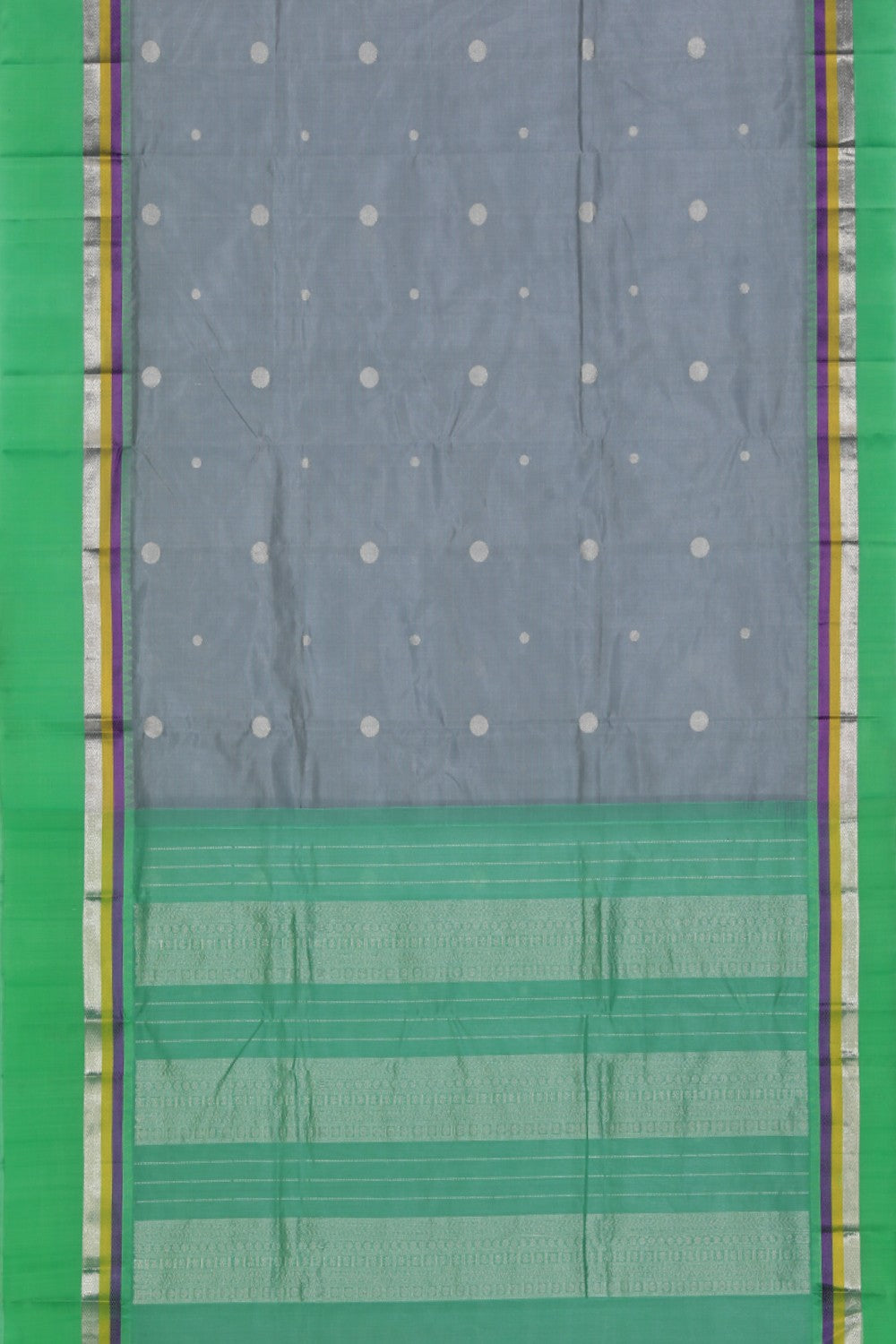 Image of Kuppadam Grey Saree